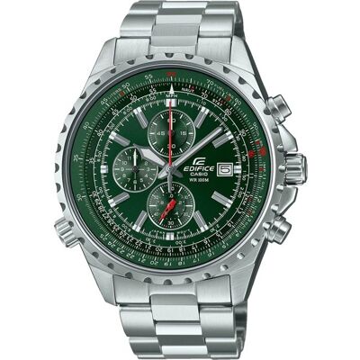Montre en acier inoxydable EDIFICE - CASIO - Gris - Quartz - Verre minéral - Analogique - Publicité Montre en acier inoxydable EDIFICE - CASIO - Gris - Quartz - Verre minéral - Analogique - Publicité