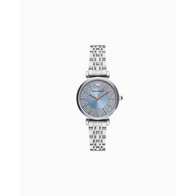 Montre femme Emporio Armani AR11594 bleu cristal Bleu - Publicité Montre femme Emporio Armani AR11594 bleu cristal Bleu - Publicité