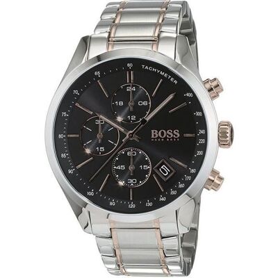 Montre - Hugo Boss - HB1513473 - Quartz - Cadran Noir - Bracelet Acier inoxydable Noir - Publicité Montre - Hugo Boss - HB1513473 - Quartz - Cadran Noir - Bracelet Acier inoxydable Noir - Publicité