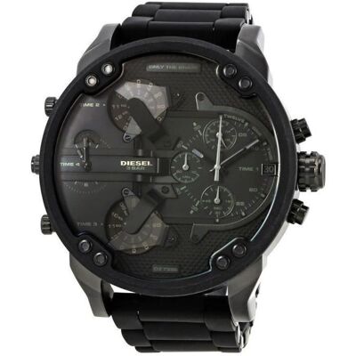DIESEL Mens Mr. Daddy DZ7396 Black Stainless-Steel Quartz Fashion Watch GJE2A Noir - Publicité DIESEL Mens Mr. Daddy DZ7396 Black Stainless-Steel Quartz Fashion Watch GJE2A Noir - Publicité
