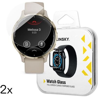 WOZINSKY Verre trempé pour montre connectée Garmin Venu 3S 41mm Full Glue - 2 pieces. Publicité WOZINSKY Verre trempé pour montre connectée Garmin Venu 3S 41mm Full Glue - 2 pieces. Publicité