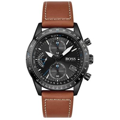 Montre - BOSS BLACK - 229017 - Cuir - Marron - Analogique Marron - Publicité Montre - BOSS BLACK - 229017 - Cuir - Marron - Analogique Marron - Publicité