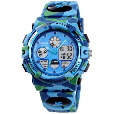 SHARPHY Sport Montre Enfant Garcon Fille de Marque etanche bracelet numerique - bleu Bleu - Publicité SHARPHY Sport Montre Enfant Garcon Fille de Marque etanche bracelet numerique - bleu Bleu - Publicité