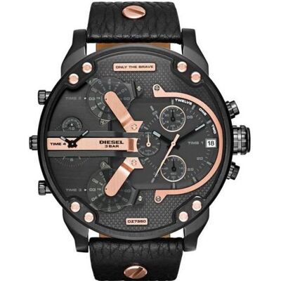 Montre - DIESEL - DZ7350 - Quartz - Analogique - Résistante à leau 3 ATM Noir - Publicité Montre - DIESEL - DZ7350 - Quartz - Analogique - Résistante à leau 3 ATM Noir - Publicité