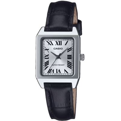 Casio Montre Femme - LTP-B150L-7B1EF - Acier Inoxydable - Cuir Noir - Étanchéité 3 Atm - Analogique Gris - Publicité Casio Montre Femme - LTP-B150L-7B1EF - Acier Inoxydable - Cuir Noir - Étanchéité 3 Atm - Analogique Gris - Publicité