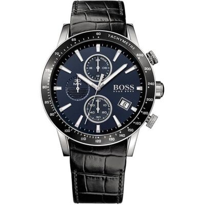 Montre Homme BOSS en Cuir Noir - 88329 Noir - Publicité Montre Homme BOSS en Cuir Noir - 88329 Noir - Publicité