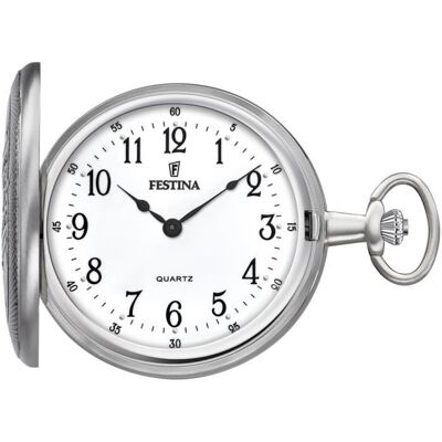 Montre de poche - FESTINA - F2025 - Acier inoxydable - Analogique - Blanc Blanc - Publicité Montre de poche - FESTINA - F2025 - Acier inoxydable - Analogique - Blanc Blanc - Publicité