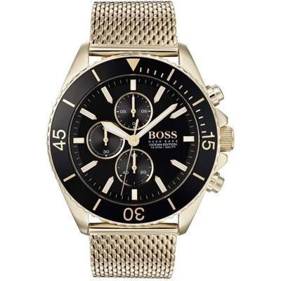 Montre BOSS 1513703 Chronographe Or Jaune - Publicité Montre BOSS 1513703 Chronographe Or Jaune - Publicité