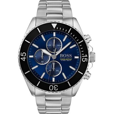 Montre Chronographe Homme Hugo Boss - Acier inoxydable - 1513704 - Argent - Gris - Quartz - Analogique Gris - Publicité Montre Chronographe Homme Hugo Boss - Acier inoxydable - 1513704 - Argent - Gris - Quartz - Analogique Gris - Publicité
