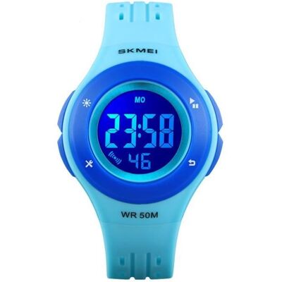SHARPHY Montre Garcon Fille Enfant de Marque Sport etanche numerique LED watch 2019 bracelet bleu Cadeau pour enfants Bleu - Publicité SHARPHY Montre Garcon Fille Enfant de Marque Sport etanche numerique LED watch 2019 bracelet bleu Cadeau pour enfants Bleu - Publicité