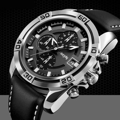 SHARPHY Montre Homme marque de Luxe Sport Chronographe Montre Bracelet Homme - Publicité SHARPHY Montre Homme marque de Luxe Sport Chronographe Montre Bracelet Homme - Publicité