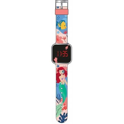 Montre numérique LED enfant - Diakakis - Motif Ariel - Affichage numérique LED - Sangle réglable - Résistant à leau - Publicité Montre numérique LED enfant - Diakakis - Motif Ariel - Affichage numérique LED - Sangle réglable - Résistant à leau - Publicité