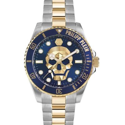 Montre Philipp Plein - Hommes - PWOAA0722 - Acier inoxydable - Multicolore - Etanche 10 Atm Blanc - Publicité Montre Philipp Plein - Hommes - PWOAA0722 - Acier inoxydable - Multicolore - Etanche 10 Atm Blanc - Publicité