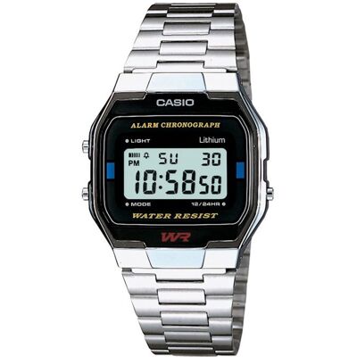 CASIO Montre Quartz A163WA1QES Mixte Noir - Publicité CASIO Montre Quartz A163WA1QES Mixte Noir - Publicité