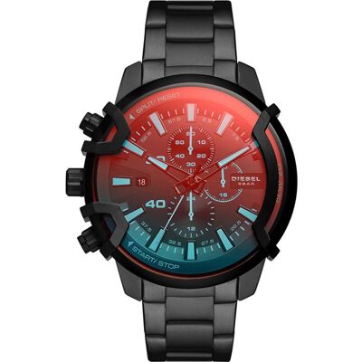 Diesel - Montre Hommes - Quartz - Chronographe - Bracelet Acier inoxydable Noir - DZ4578 - Publicité Diesel - Montre Hommes - Quartz - Chronographe - Bracelet Acier inoxydable Noir - DZ4578 - Publicité