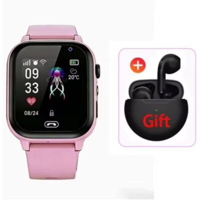 AUTRE Montre connectée pour enfants 5G SOS GPS appel vidéo caméra étanche prise en charge de la carte SIM écouteurs (rose) - Publicité AUTRE Montre connectée pour enfants 5G SOS GPS appel vidéo caméra étanche prise en charge de la carte SIM écouteurs (rose) - Publicité