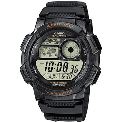 Montre homme casio collection - AE-1000W-1AVEF Noir - Publicité Montre homme casio collection - AE-1000W-1AVEF Noir - Publicité