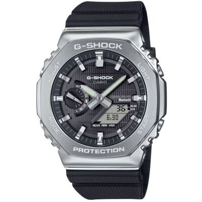 Montre Casio - Hommes - GBM-2100-1AER - Etanche 20 Atm - Double affichage - Bracelet en Plastique Noir Noir - Publicité Montre Casio - Hommes - GBM-2100-1AER - Etanche 20 Atm - Double affichage - Bracelet en Plastique Noir Noir - Publicité