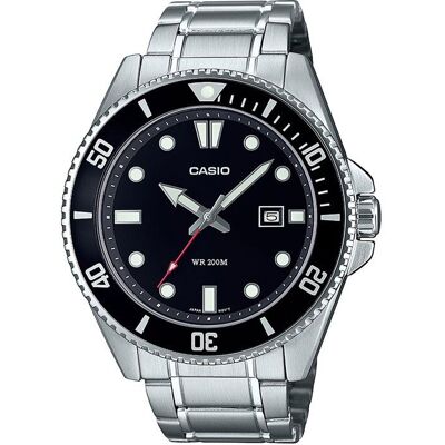 Montre - CASIO - MDV-107D - Homme - Noir - Quartz - Analogique Gris - Publicité Montre - CASIO - MDV-107D - Homme - Noir - Quartz - Analogique Gris - Publicité