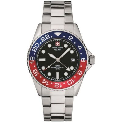 Swiss Alpine Military GMT 7052.1131SAM Montre Hommes - Publicité Swiss Alpine Military GMT 7052.1131SAM Montre Hommes - Publicité