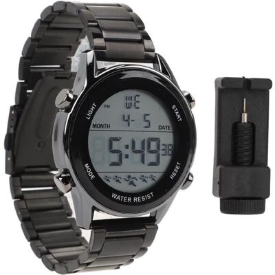 Montre numérique - SHIPENOPHY - Modèle S0018 - Étanche 50m - Multifonctionnelle - Sportive Noir - Publicité Montre numérique - SHIPENOPHY - Modèle S0018 - Étanche 50m - Multifonctionnelle - Sportive Noir - Publicité