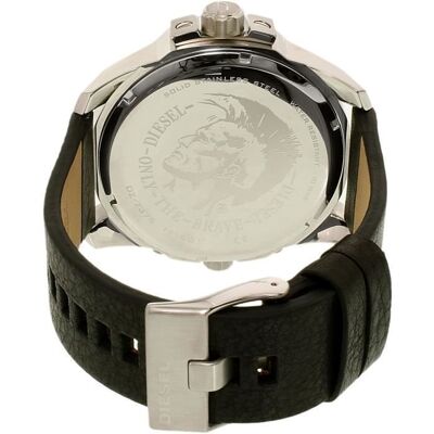 Montre - DIESEL - Uber Chief DZ7376 - Cuir Noir - Quartz - Analogique Noir - Publicité Montre - DIESEL - Uber Chief DZ7376 - Cuir Noir - Quartz - Analogique Noir - Publicité