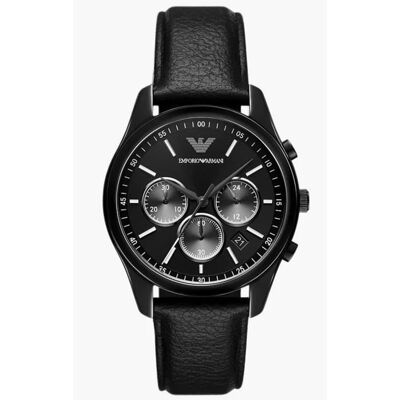 Montre Emporio Armani Hommes AR11583 - Noir Cuir - 40mm - 5 bar - Quartz - Analogique Noir - Publicité Montre Emporio Armani Hommes AR11583 - Noir Cuir - 40mm - 5 bar - Quartz - Analogique Noir - Publicité