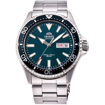 Montre - Orient - RA-AA0004E19B - Automatique - Analogique - Étanchéité 20 Atm Vert - Publicité Montre - Orient - RA-AA0004E19B - Automatique - Analogique - Étanchéité 20 Atm Vert - Publicité