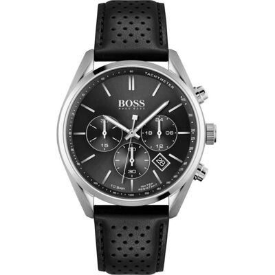 Hugo Boss-Montre Chronographe pour Hommes à movement Quartz en Cuir - 1513816 - Publicité Hugo Boss-Montre Chronographe pour Hommes à movement Quartz en Cuir - 1513816 - Publicité