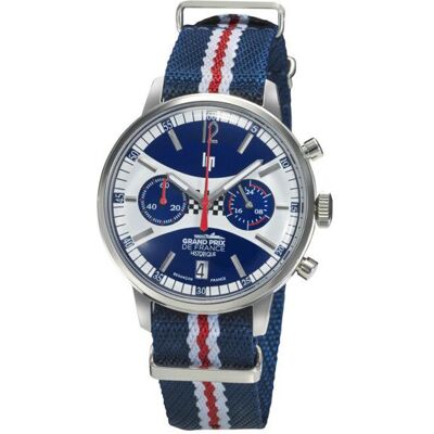 Montre lip Rallye Méca Quartz GPFH 39 MM 670065 - Publicité Montre lip Rallye Méca Quartz GPFH 39 MM 670065 - Publicité
