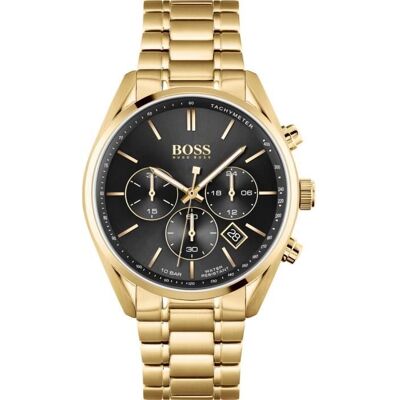 Montre - Hugo Boss - 1513848 - Quartz - Acier inoxydable - Étanchéité 10 Atm Noir - Publicité Montre - Hugo Boss - 1513848 - Quartz - Acier inoxydable - Étanchéité 10 Atm Noir - Publicité