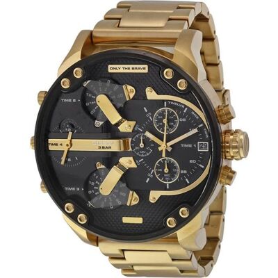 DIESEL Montre bracelet DZ7333 - Pour homme - Quartz - Analogique - Coloris : or Jaune - Publicité DIESEL Montre bracelet DZ7333 - Pour homme - Quartz - Analogique - Coloris : or Jaune - Publicité