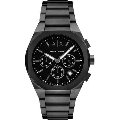 Montre Hommes Armani Exchange - AX4183 - Noir Acier inoxydable - Etanche 5 Atm Noir - Publicité Montre Hommes Armani Exchange - AX4183 - Noir Acier inoxydable - Etanche 5 Atm Noir - Publicité