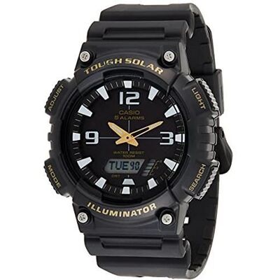 Montre - CASIO - AQ-S810W-1BVDF - Solaire - Sport - Homme Noir - Publicité Montre - CASIO - AQ-S810W-1BVDF - Solaire - Sport - Homme Noir - Publicité