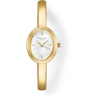 Montre femme - ROSEFIELD - Studio Edition 6 - Boîtier ovale doré - Bracelet acier - Cadran nacré - Publicité Montre femme - ROSEFIELD - Studio Edition 6 - Boîtier ovale doré - Bracelet acier - Cadran nacré - Publicité
