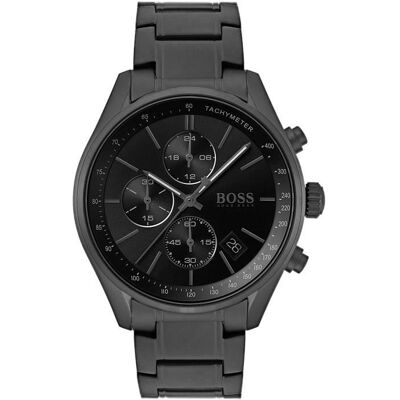 Montre - Hugo Boss - 1513676 - Chronographe - Acier Inoxydable - Noir Noir - Publicité Montre - Hugo Boss - 1513676 - Chronographe - Acier Inoxydable - Noir Noir - Publicité