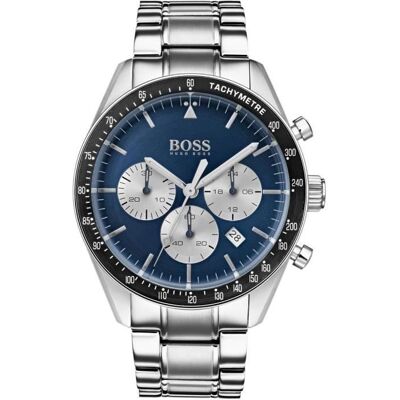 Montre HUGO BOSS 1513630 Chronographe acier cadran bleu Bleu - Publicité Montre HUGO BOSS 1513630 Chronographe acier cadran bleu Bleu - Publicité