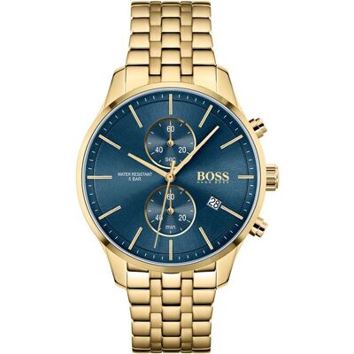 Hugo Boss - Montre Hommes - Quartz - Chronographe - Bracelet Acier inoxydable Doré - 1513841 - Publicité Hugo Boss - Montre Hommes - Quartz - Chronographe - Bracelet Acier inoxydable Doré - 1513841 - Publicité