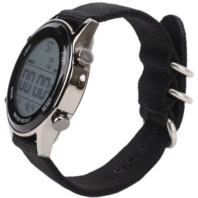 OMABETA Double fuseau horaire Digital Watch Hommes Digital Sports Watch Imperproof Alarm Countdown Double bijoux montre Noir - Publicité OMABETA Double fuseau horaire Digital Watch Hommes Digital Sports Watch Imperproof Alarm Countdown Double bijoux montre Noir - Publicité