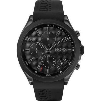 Montre - Homme - Hugo Boss - Velocity chrono - Bracelet silicone noir - 1513720 - Publicité Montre - Homme - Hugo Boss - Velocity chrono - Bracelet silicone noir - 1513720 - Publicité