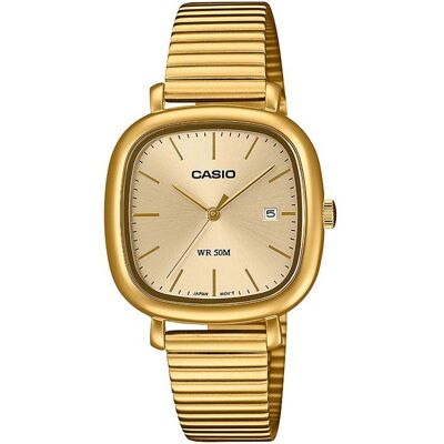 Montre - CASIO - LTP-B166G - Femme - Doré - Quartz - Analogique Jaune - Publicité Montre - CASIO - LTP-B166G - Femme - Doré - Quartz - Analogique Jaune - Publicité