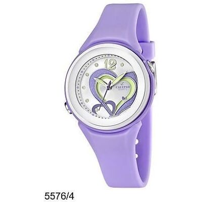 Montre Femme - CALYPSO - K5576/4 - Analogique - Plastique - 10 ATM étanche Violet - Publicité Montre Femme - CALYPSO - K5576/4 - Analogique - Plastique - 10 ATM étanche Violet - Publicité