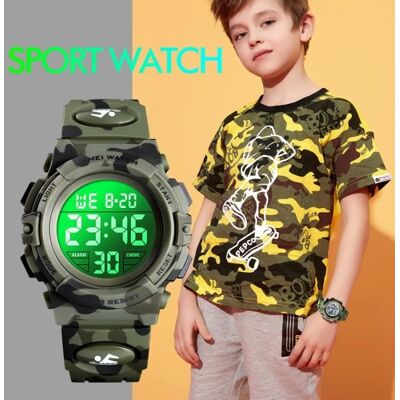 SHARPHY Montre Enfant Garcon de Marque Sport etanche numerique LED watch 2021 bracelet Cadeau pour enfants - Publicité SHARPHY Montre Enfant Garcon de Marque Sport etanche numerique LED watch 2021 bracelet Cadeau pour enfants - Publicité