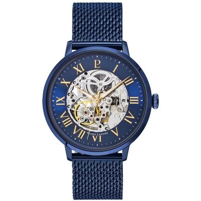 Pierre Lannier Homme 318B468 Milanais PVD bleu Bleu - Publicité Pierre Lannier Homme 318B468 Milanais PVD bleu Bleu - Publicité