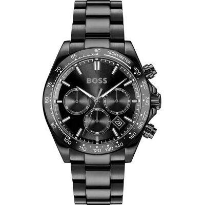 Montre Homme Hugo Boss Hero 2.0 1514271 Chronographe Noir Acier Inoxydable - Publicité Montre Homme Hugo Boss Hero 2.0 1514271 Chronographe Noir Acier Inoxydable - Publicité