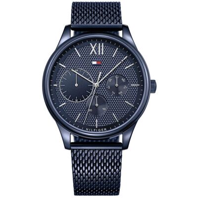 Montre - Tommy Hilfiger - 1791421 - Acier inoxydable - Bleu - Sport luxe Bleu - Publicité Montre - Tommy Hilfiger - 1791421 - Acier inoxydable - Bleu - Sport luxe Bleu - Publicité
