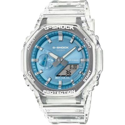 Montre - CASIO - GA-2100BM-7A2ER - Plastique Transparent - 20 bar - 41 mm Blanc - Publicité Montre - CASIO - GA-2100BM-7A2ER - Plastique Transparent - 20 bar - 41 mm Blanc - Publicité
