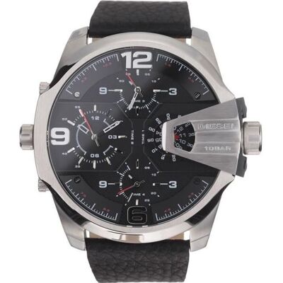 DIESEL Montre bracelet Homme DZ7376 - Chronograhe - Quartz - Analogique - Noir Gris - Publicité DIESEL Montre bracelet Homme DZ7376 - Chronograhe - Quartz - Analogique - Noir Gris - Publicité