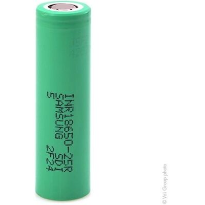 Samsung Accus lithium INR18650-25R Li-Ion 3.7V 2500mAh HD - Accumulateur(s) - Publicité Samsung Accus lithium INR18650-25R Li-Ion 3.7V 2500mAh HD - Accumulateur(s) - Publicité