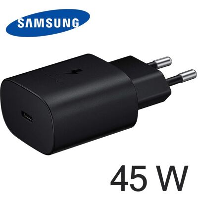 Chargeur secteur - SAMSUNG - EP-TA845XBE - 45W - USB-C - Noir Noir - Publicité Chargeur secteur - SAMSUNG - EP-TA845XBE - 45W - USB-C - Noir Noir - Publicité